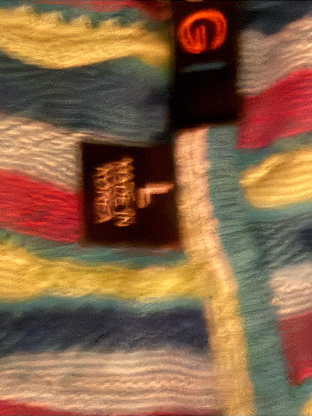 COOGI Hooded Mini Dress in Turquoise with Multicolor Stripes - Picture 3 of 6